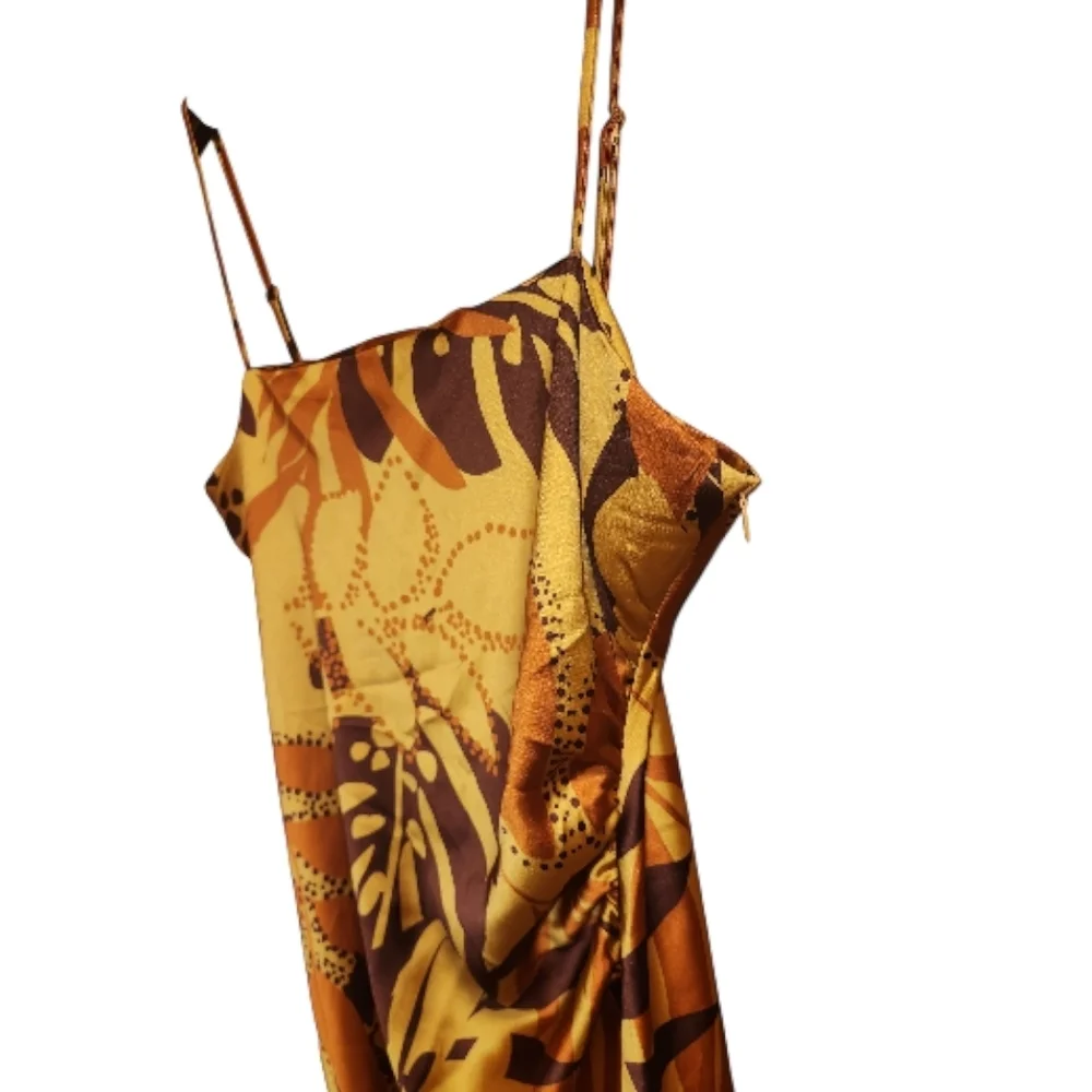 House of Harlow 1960 Gold and Brown Maxi Dress - Picture 6 of 9